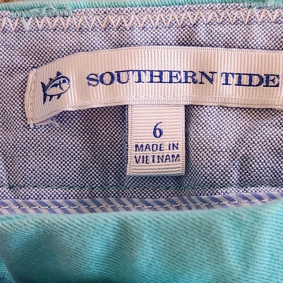 Southern Tide Caroline 5-inch Inseam Chino Shorts Size 6 Color Sky Blue - Picture 2 of 12